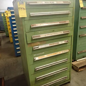 Stanley Vidmar 9-Drawer Cabinet with Components