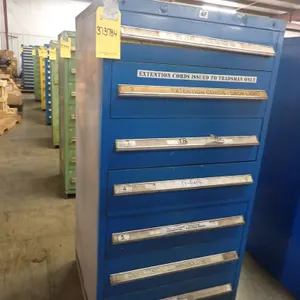 7-Drawer Vidmar-Style Cabinet with Components