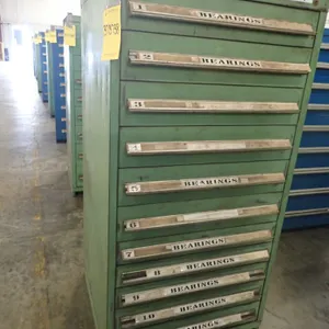 Stanley Vidmar 11-Drawer Cabinet with Components
