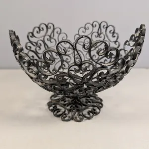 Wrought Iron Scrollwork Decorative Bowl