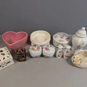 Assorted Ceramic and Stoneware Decorative Items