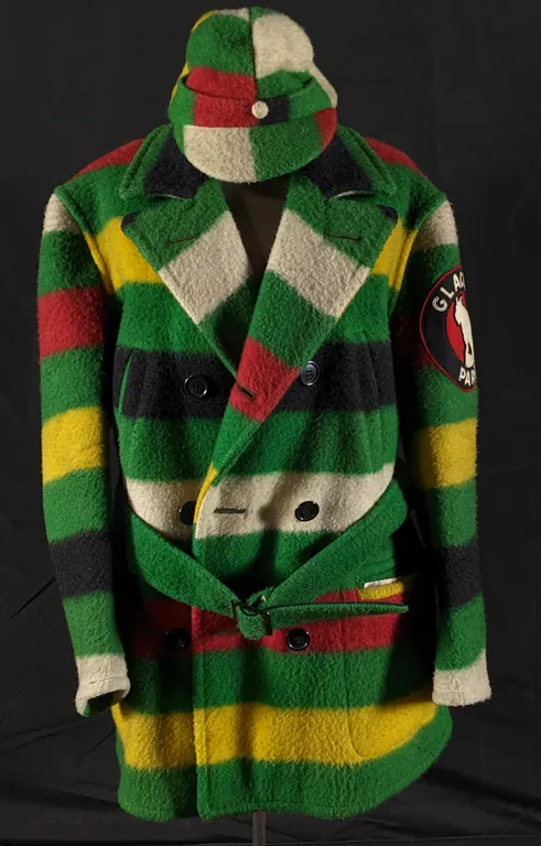 RARE GLACIER PARK HUDSON BAY CO WOOL JACKET & MATCHING HAT (MONTANA)