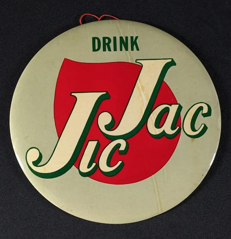 CELLULOID SIGN DRINK JIC JAC (SODA POP)