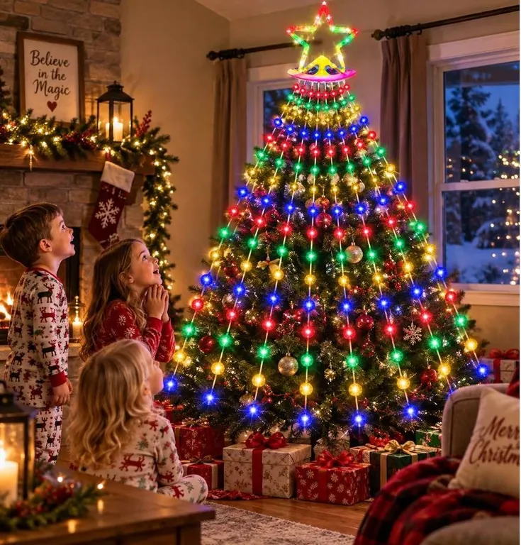 Multicolour Christmas Lights Set 11 Pack