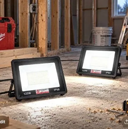 Pair 120W 5000K LED IP66 Flood Lights