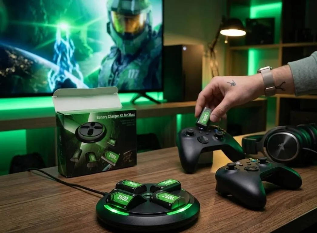 Xbox Battery Charger Kit with 4x 2600mAh Packs