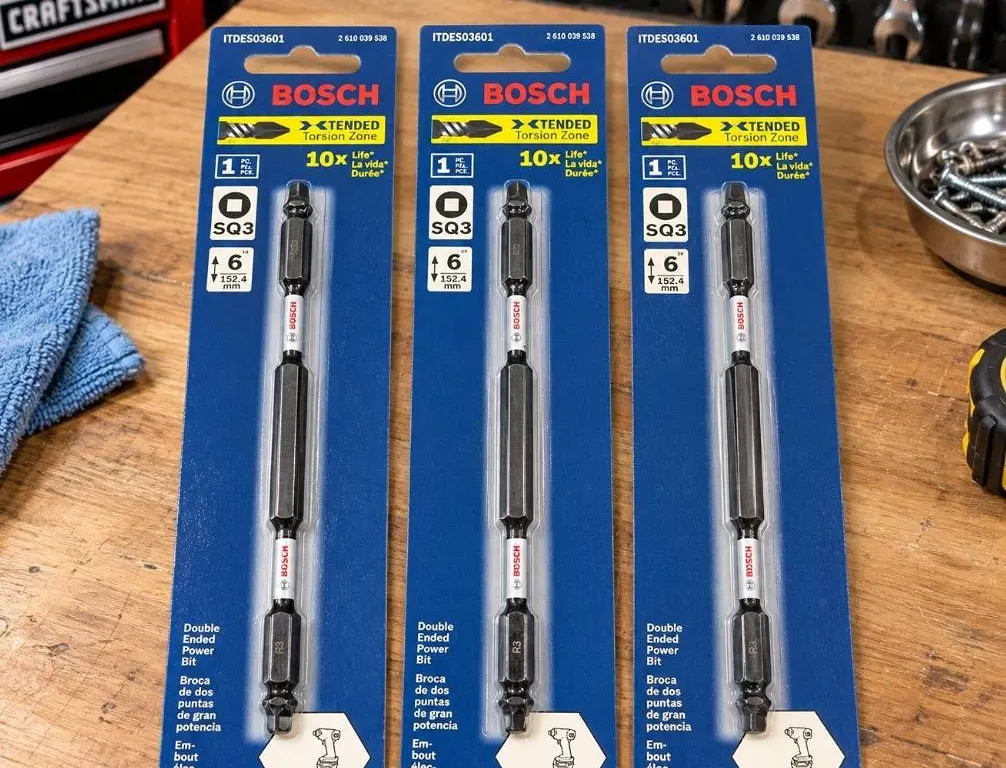3 Bosch SQ3 Double Ended Impact Bits 6"