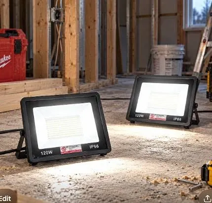 Pair 120W 5000K LED IP66 Flood Lights