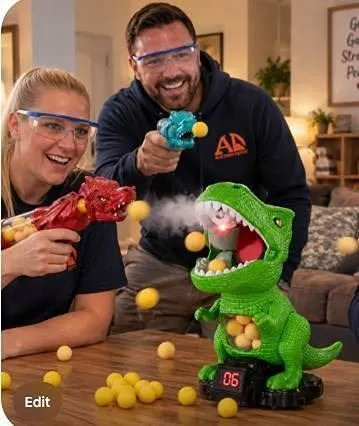 JUKUDAHU Dinosaur Shooting Game Set Ages 3+