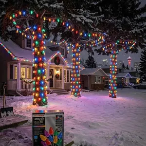 Sylvania Stay-Lit LED C9 Multicolor Lights 2 Sets of 50