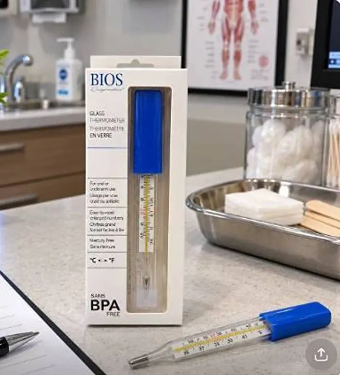 BIOS Glass Thermometer Dual-Scale 2 Pack