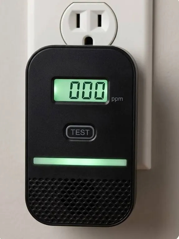 Wall-Inserted Carbon Monoxide Gas Detector