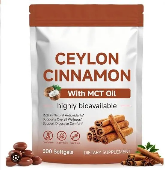 Ceylon Cinnamon 300 Softgels With MCT Oil
