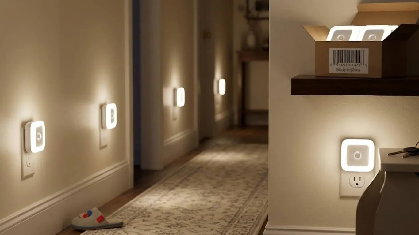 'Lyra' LED Nightlights, Cool White Pack of 6
