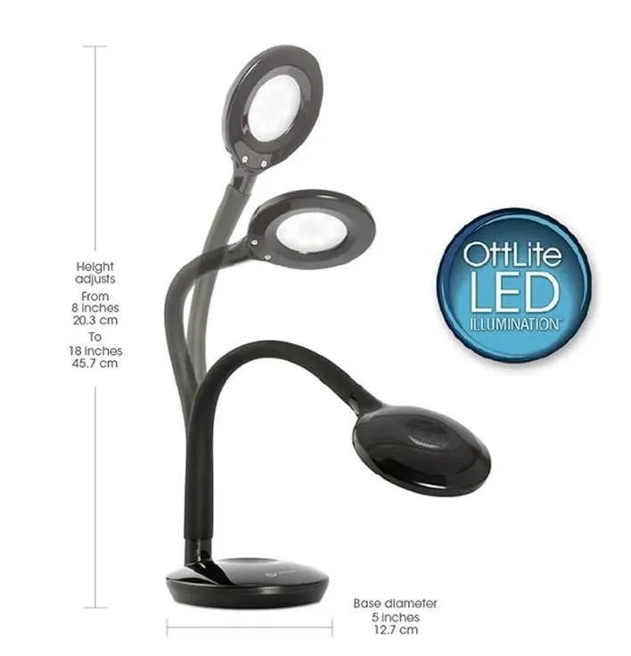 OttLite Soft Touch Flex LED Desk Lamp
