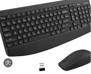 Jelly Comb Wireless Keyboard Mouse Set Black