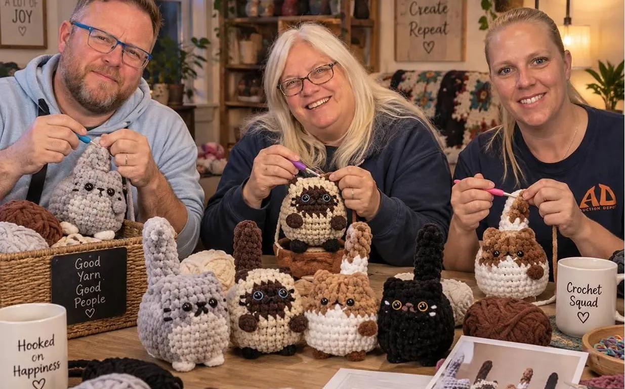 DIY Crochet Kit for Adults with Yarn Supplies