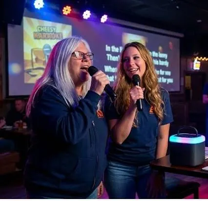 Portable Karaoke Machine With 2 Microphones