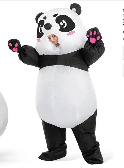 Spooktacular Creations Adult Panda Inflatable Costume