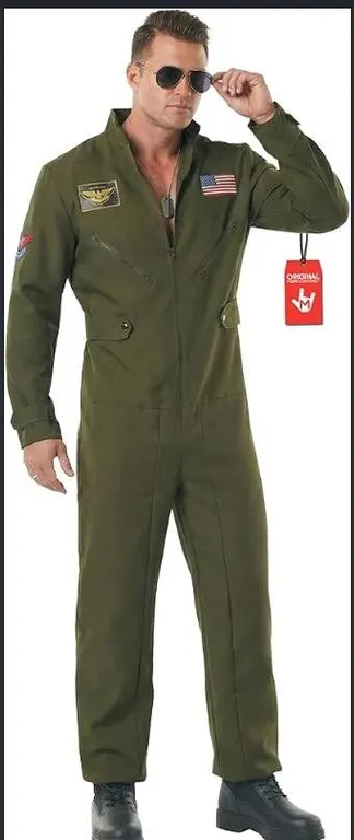 Morph Costumes Flight Suit with Aviator Glasses