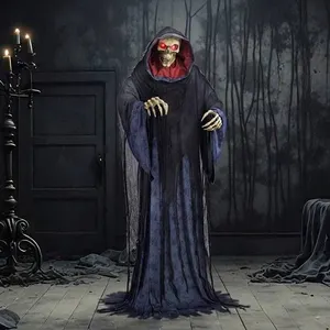 Animated Rise Up Reaper Halloween Prop 6.8 ft