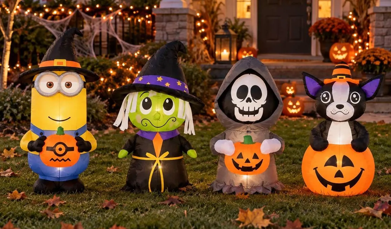 4 Halloween Airblown Inflatables