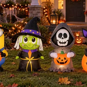 4 Halloween Airblown Inflatables
