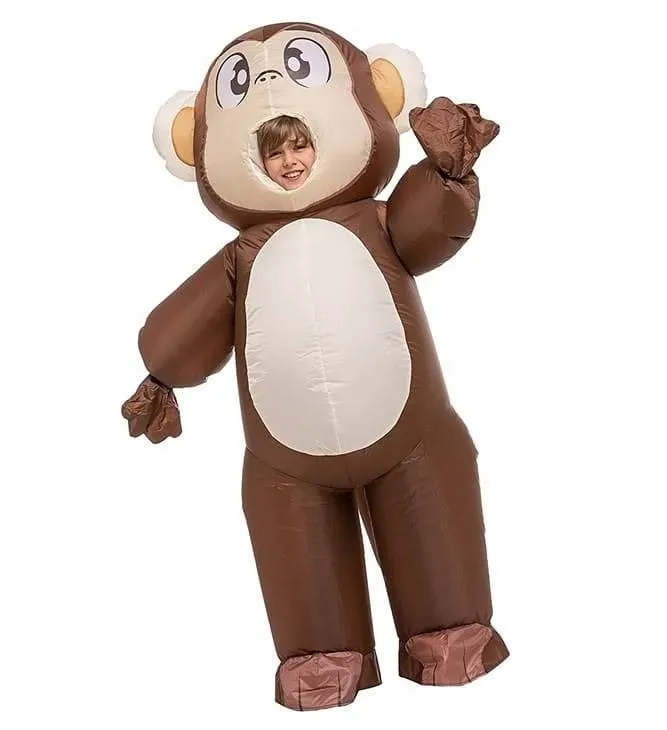 Puff Me Up Full Body Monkey Inflatable Costume Child