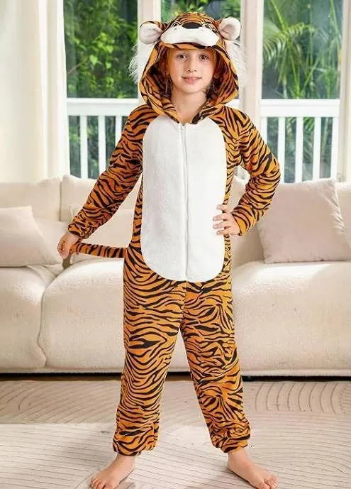 Besser Bay Child Tiger Costume with Hood Size XL