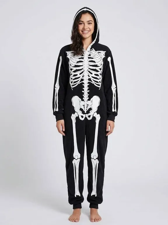 Sportsquila X-Large Skeleton Zip Hoodie