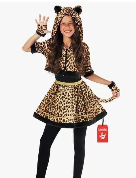 MorphCostumes Kids Leopard Cat Dress Costume Large