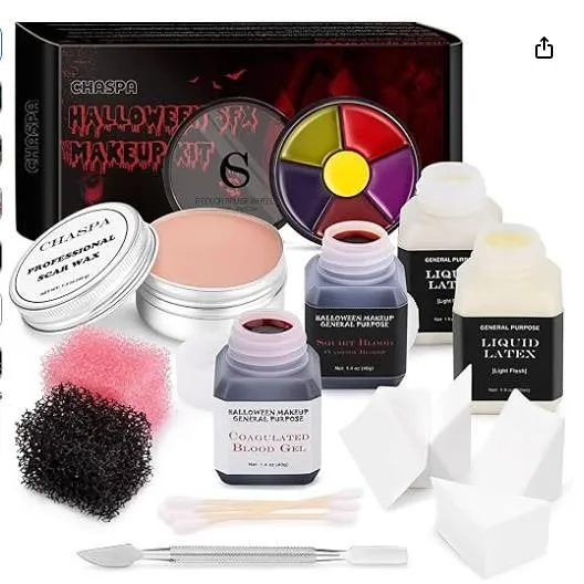 CHASPA Halloween Liquid Latex SFX Makeup Kit