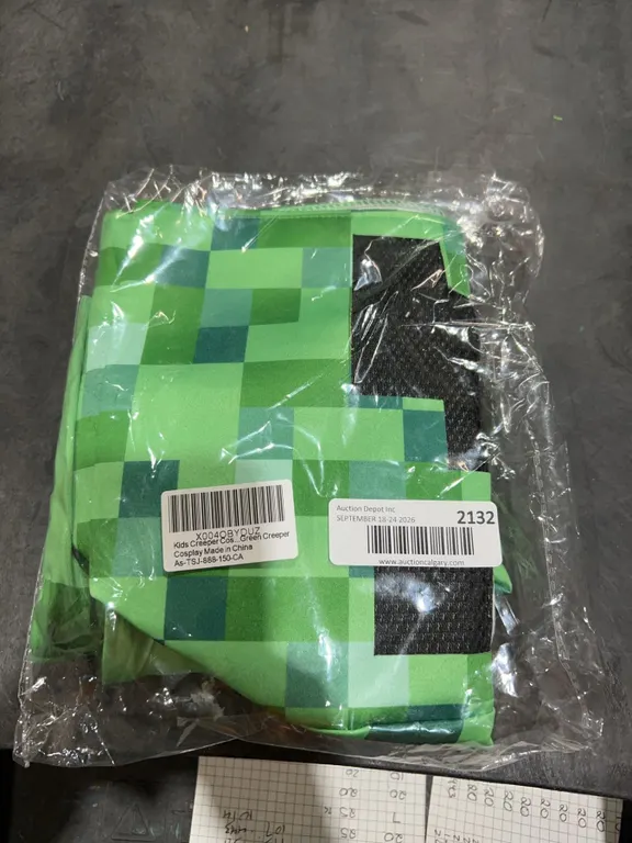 Kids Green Creeper Cosplay Costume