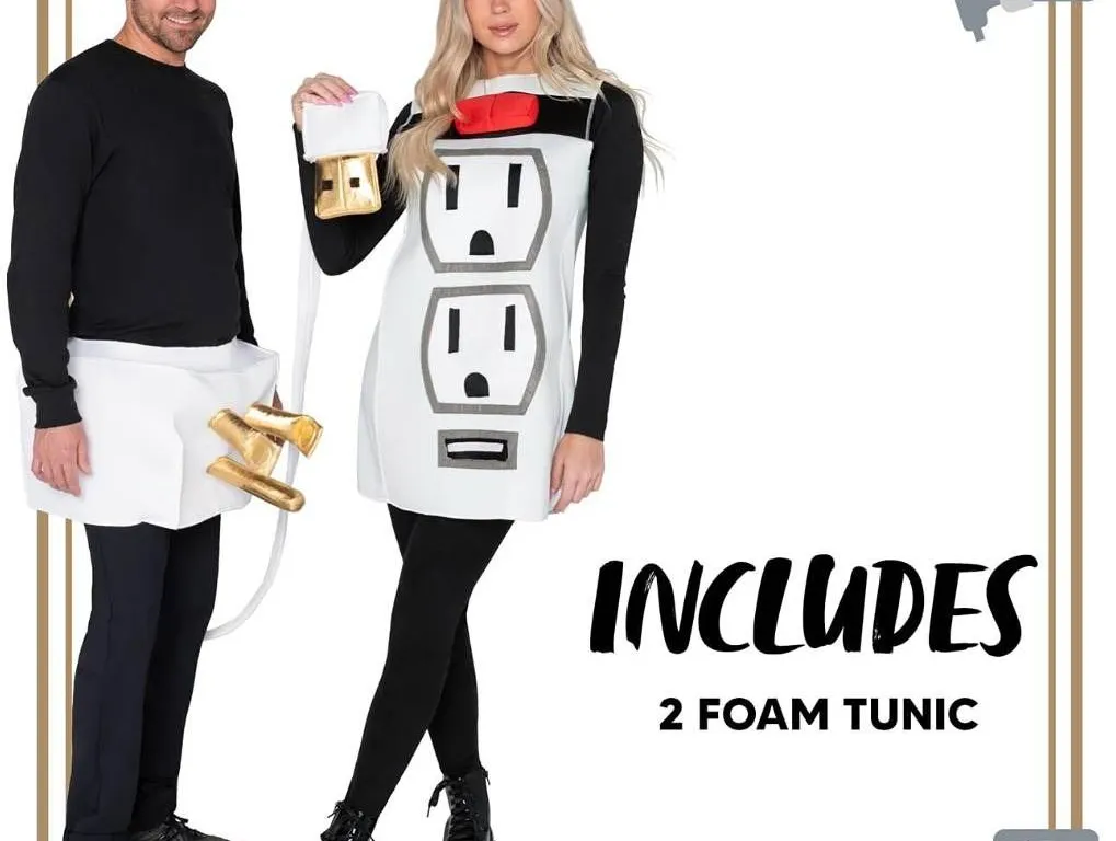 Plug & Socket 2-Piece Foam Adult Costume Set