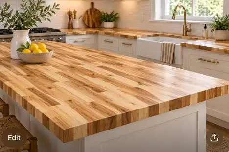 CenterPointe Butcher Block 74x39x1.5 in Unfinished