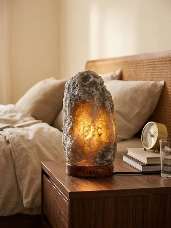 DRMNS Grey Himalayan Salt Lamp, Pakistan