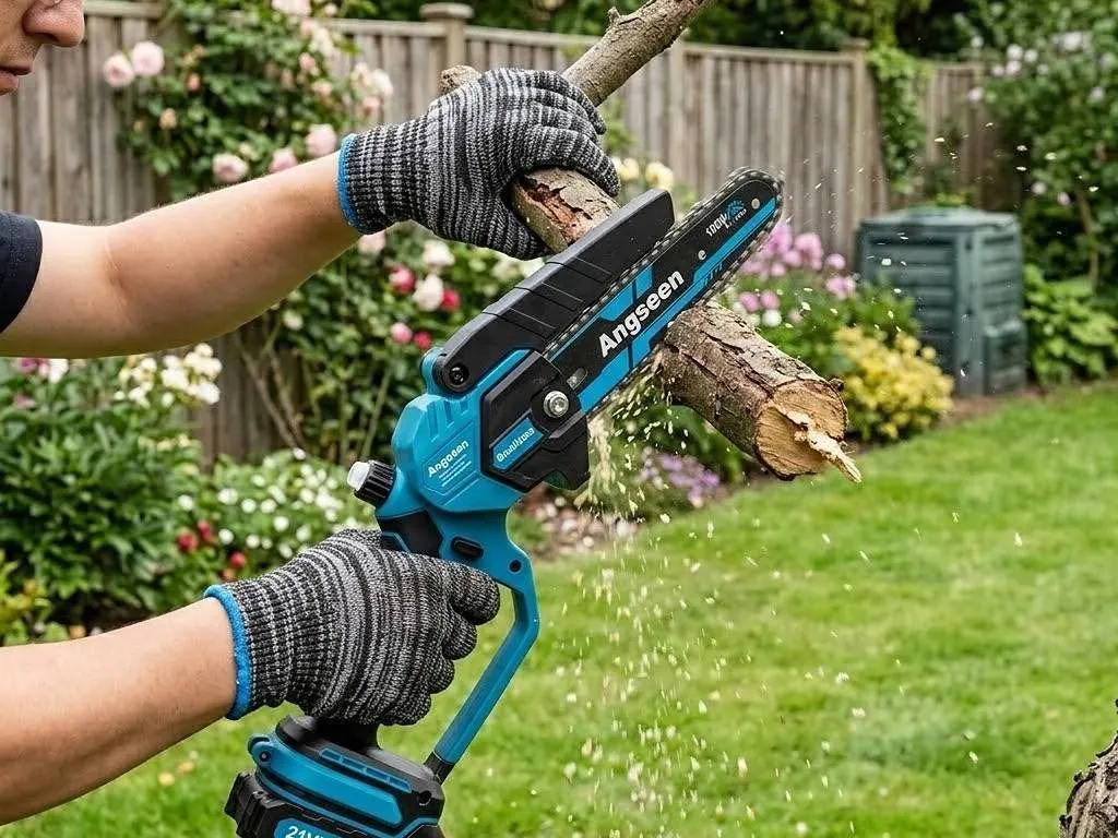 Angseen Brushless 21V 1000W Mini Chainsaw