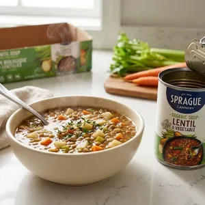Sprague Organic Lentil Soup 7x398mL Cans