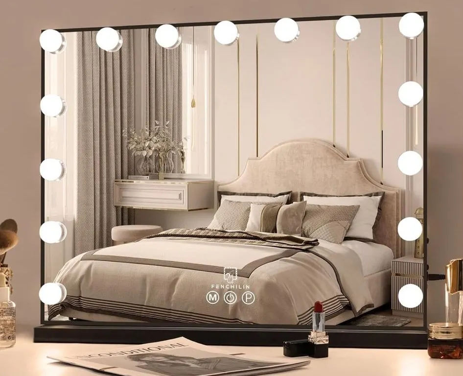 FENCHILIN 15-Bulb Hollywood Makeup Mirror