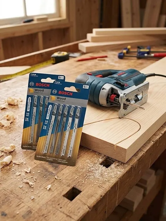 2 Packs Bosch T101B Jig Saw Blades Wood 5pc Each