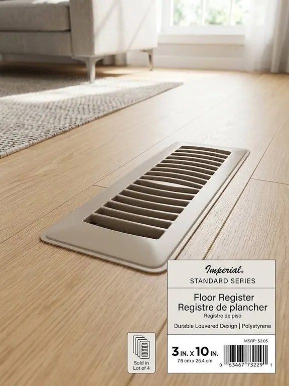 Imperial 3x10 Floor Register Beige Lot of 4
