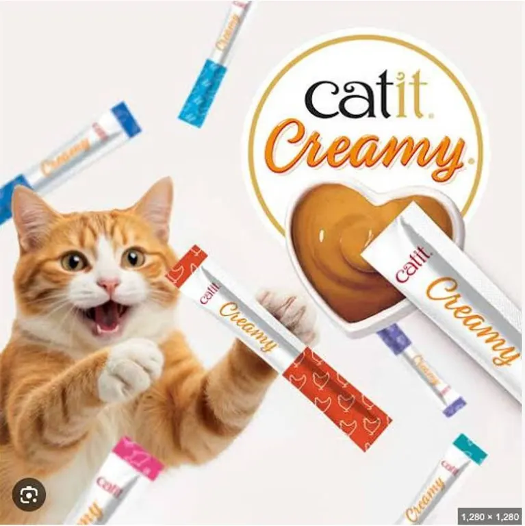 Catit Creamy Cat Treats Mega Mix 2x72 Tubes