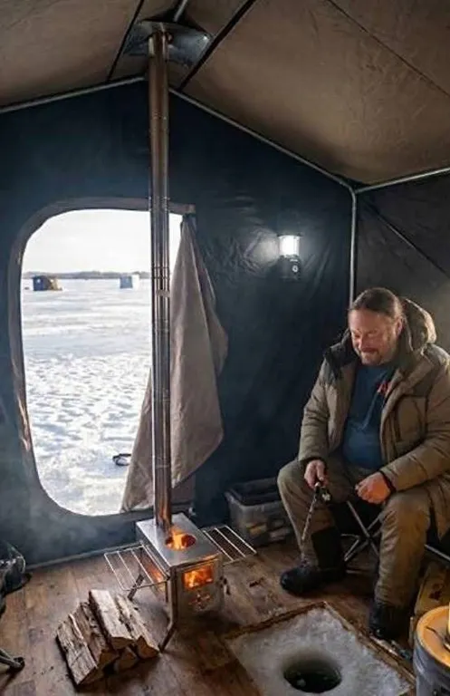 Stainless Steel Portable Wood Stove With Pipe