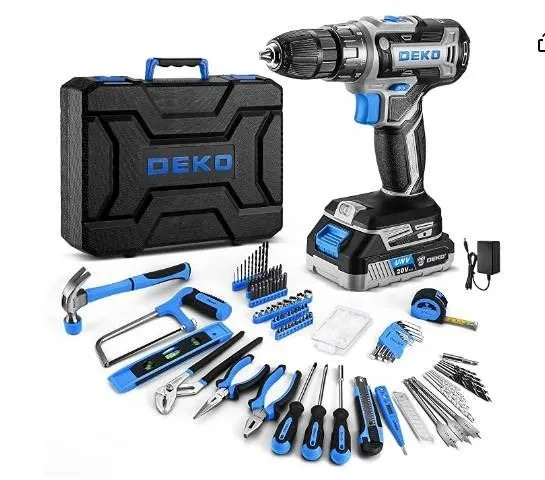 DEKO Cordless Drill Set with Case