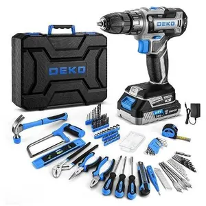 DEKO Cordless Drill Set with Case
