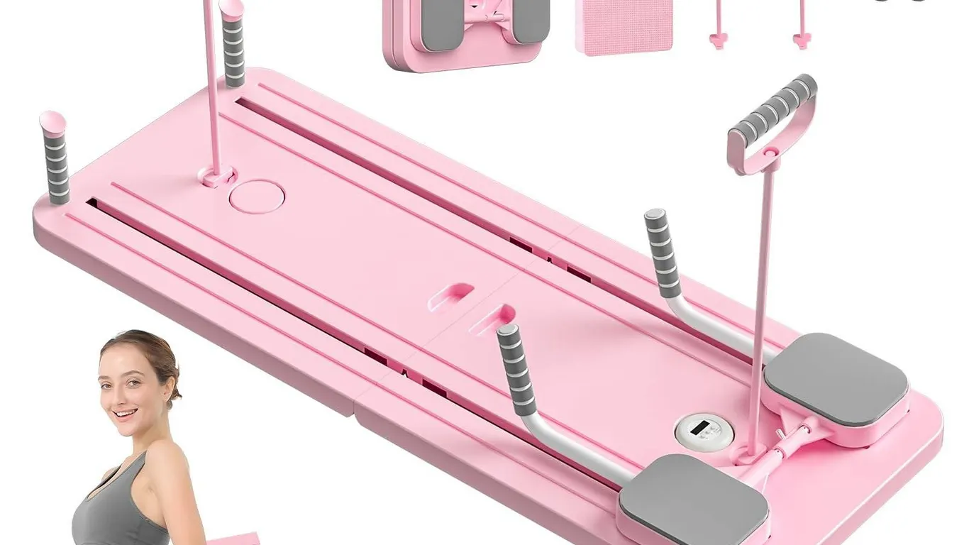 CHICCLO Pilates Training Reformer Board Pink Set