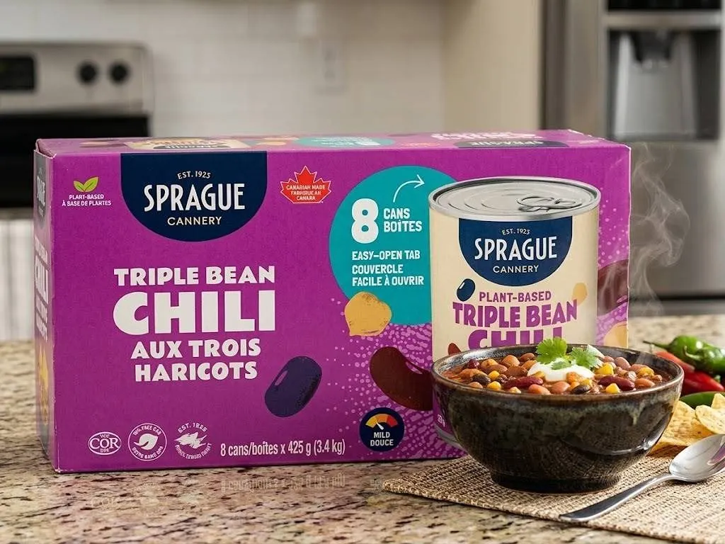 Sprague Triple Bean Chili 8 Cans, 425g Each