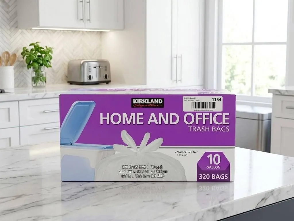 Kirkland 10 Gallon Home Office Trash Bags 320ct