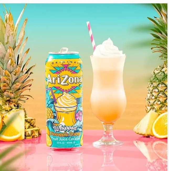Arizona Whipped Pineapple Orange 24×680ml Cans