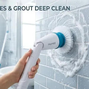 Homitt Electric Spin Scrubber With Extension